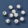 304 Stainless Steel Hammered Round Spacer Beads SA-CBA37BC-01C-S-2
