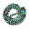 Baking Paint Glass Beads Strands LS-DGLA-N003-8mm-B08-3