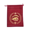 Velvet Eye Printed Packing Tarot Pouches PW-WG17539-06-1