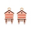 Alloy Enamel Pendants ENAM-T022-60B-1