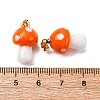 Handmade Lampwork Pendants LAMP-S069-08G-01-3