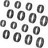 DICOSMETIC 16Pcs 8 Size 316 Stainless Steel Grooved Finger Ring for Men Women RJEW-DC0001-09B-1