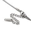304 Stainless Steel Pendant Necklaces NJEW-G120-03P-4