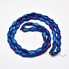 Full Plated Frosted Electroplate Glass Fish Beads Strands LS-EGLA-M001-B02-2