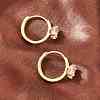 Brass Micro Pave Cubic Zirconia Hoop Earrings EJEW-P346-04G-02-3