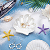 Shell Shape Ceramics Jewelry Plate AJEW-WH0606-41A-4
