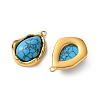 Dyed Synthetic Turquoise Pendants GG-L002-01G-02-2