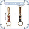 WADORN 2Pcs 2 Colors Alloy U Shape Belt Hook Keychain KEYC-WR0001-51-2