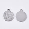201 Stainless Steel Charms STAS-S105-T749-1