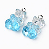 Transparent Resin Pendants X-RESI-R429-31A-3