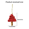 Handmade Cotton Christmas Tree Pendant Decorations PW-WG031B4-01-1