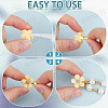 200Pcs Alloy Glue-on Flat Pad Bails FIND-SP0001-83G-6