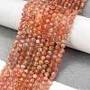 Natural Sunstone Beads Strands G-L597-C01-02-2