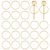 30Pcs Brass Linking Rings KK-UN0006-05-1