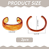 Transparent Acrylic Cuff Bangles for Women BJEW-WH0032-028A-2