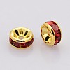 Brass Rhinestone Spacer Beads RB-A014-Z8mm-21G-NF-2