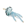 Glass with Acrylic Big Pendants PALLOY-JF04982-02-3