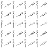 50Pcs 304 Stainless Steel Screw Eye Peg Bails STAS-UN0052-87B-1