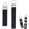 2Pcs Felt Badge Holders Keychain Clasps FIND-CP0004-06B-7