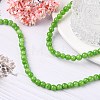 Natural Mashan Jade Round Beads Strands G-D263-6mm-XS17-5