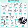 Plastic Rhinestone & ABS Plastic Imitation Pearl Cabochons & Alloy Pendants Findings Kits DIY-SC0033-93-2