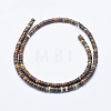 Natural Polychrome Jasper/Picasso Stone/Picasso Jasper Beads Strands G-E444-44-4mm-2