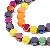 Electroplate Glass Beads Strands EGLA-N002-40B-04-3