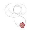 Adjustable Handmade Cloth Flower Satin Ribbon Choker Necklaces for Women WGDD09F-05-2
