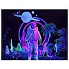 Polyester Glow in The Dark Wall Tapestry AJEW-WH0042-47B-2