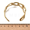 Boho 304 Stainless Steel Twisted Link Cuff Bangles SA-CBA1E89-01D-G-5