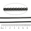 Ion Plating(IP) 304 Stainless Steel Venetian Chains Box Chains CHS-H001-2.8mm-05B-2