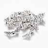 Tibetan Style Alloy Beads TIBEB-1127-AS-LF-1