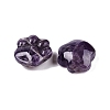 Natural Amethyst Cat Paw Print Figurines DJEW-N003-03B-2