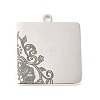 Non-Tarnish 304 Stainless Steel Pendants STAS-P299-01P-1