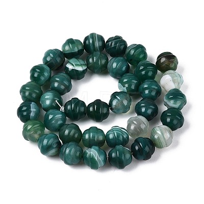 Dyed Natural Agate Beads Strands G-T144-27B-1