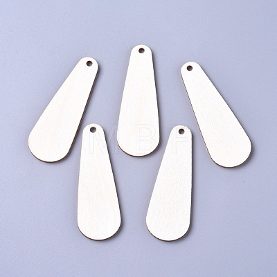 Unfinished Blank Poplar Wood Big Pendants WOOD-D021-11-1