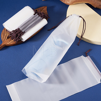 Rectangle Plastic Drawstring Pouches ABAG-TAC0013-25-1