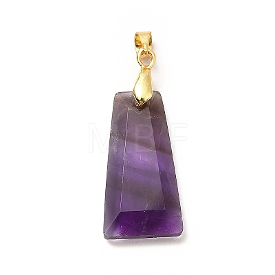 Natural Amethyst Pendants G-C045-01B-G-1