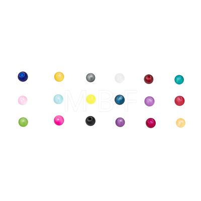 18 Colors Transparent Glass Beads FGLA-JP0001-02-4mm-1