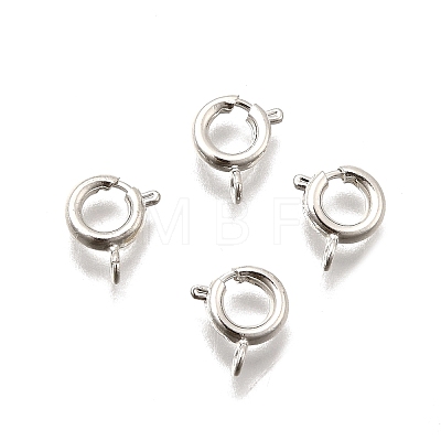 Eco-friendly Brass Spring Ring Clasps KK-D082-01F-S-1