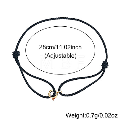4Pcs Braided Nylon Cord Adjustable Bracelets BH8898-5-1