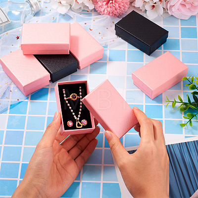 Rectangle Cardboard Paper Jewelry Box CON-TAC0015-01A-1