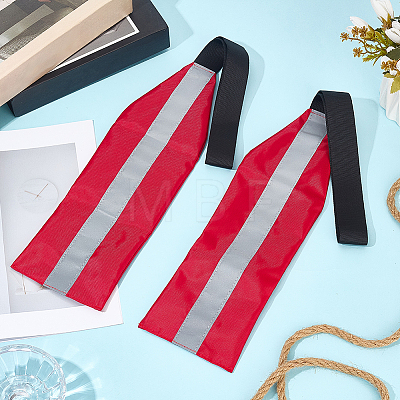 2Pcs Oxford Fabric Reflective Safety Flag for Kayaks AJEW-GF0014-19C-1