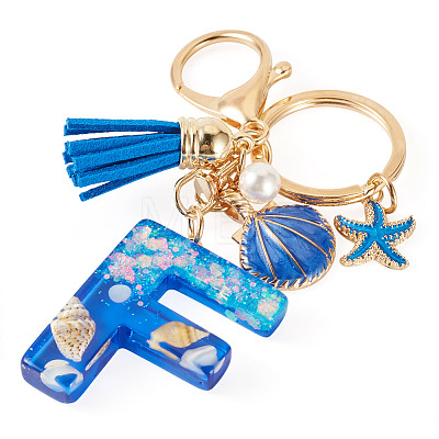 Star Resin & Shell Keychains KEYC-TAC00087-01F-1