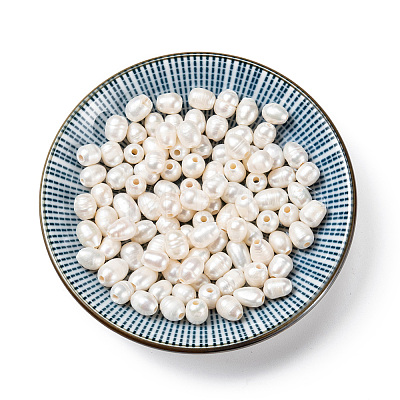 Large Hole Pearl Beads LS-PEAR-R064-01-1