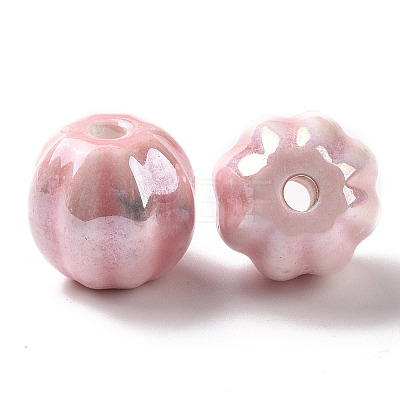 Handmade Pearlized Porcelain Beads X1-PORC-G010-01D-1