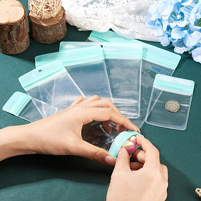 70Pcs 6 Styles Rectangle Transparence EVA Zip Top Gift Bags OPP-TA0001-25A-1