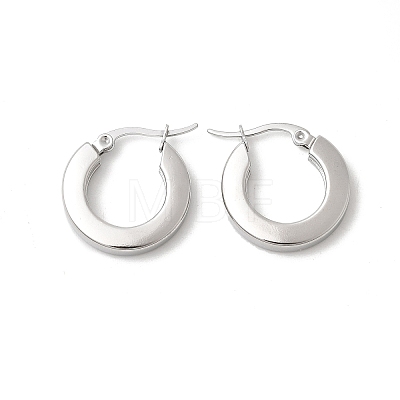 201 Stainless Steel Hoop Earrings EJEW-Z151-10P-02-1