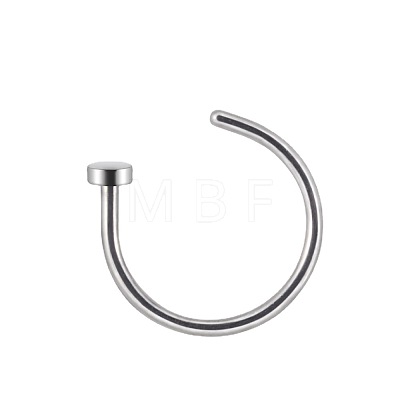 G23 Titanium C Shaped Clip on Nose Rings WGA60F5-01-1