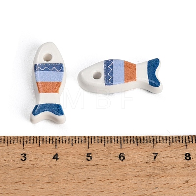Printed Handmade Porcelain Pendants PR-CBAB520-02B-1